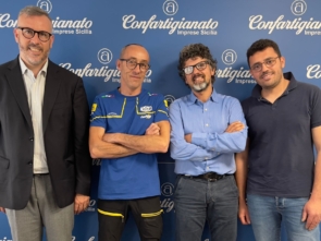Da sinistra Daniele La Porta, Fabrizio Caruso, Paolo Infantino e Mario Milasciotti